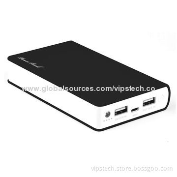 USB Cellphone Charger with 10,000mAh True Capacity, Used for Mobiles, GPS, MP3/MP4 Players, Tablet